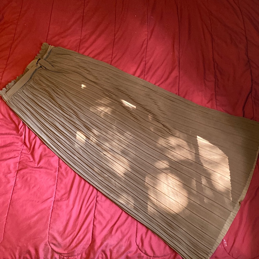 Brown maxi skirt